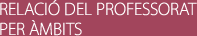 Relació de professors per àmbits