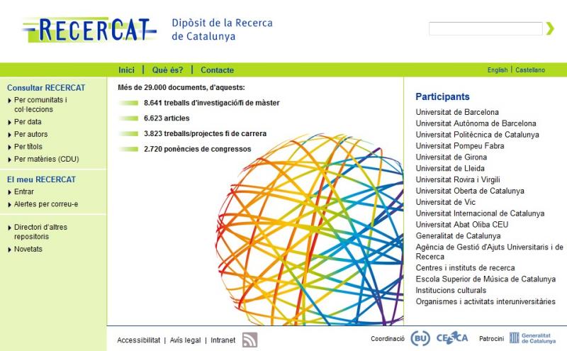 El nou RECERCAT en funcionament