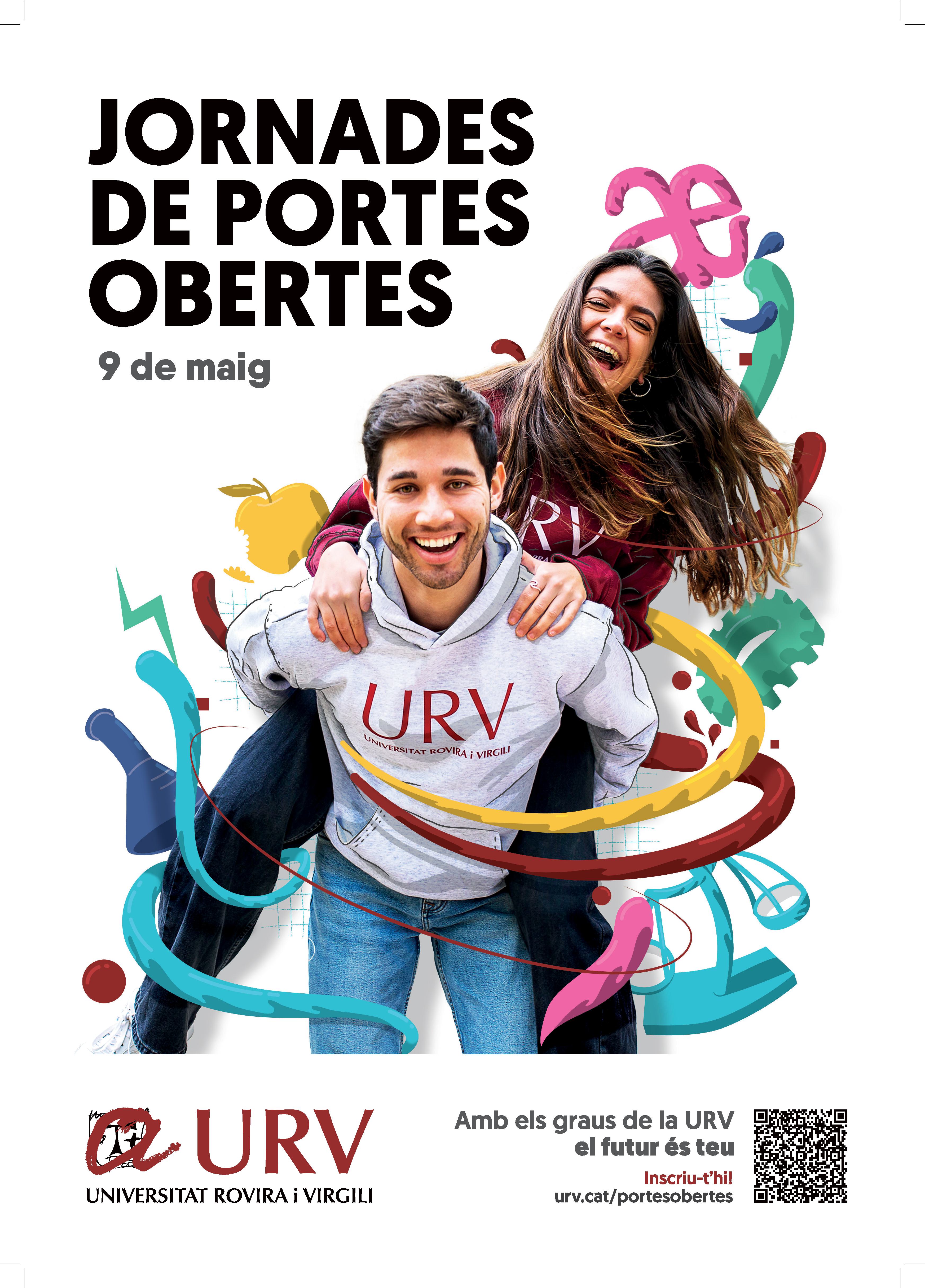 cartell Jornades de Portes Obertes de la URV 2025