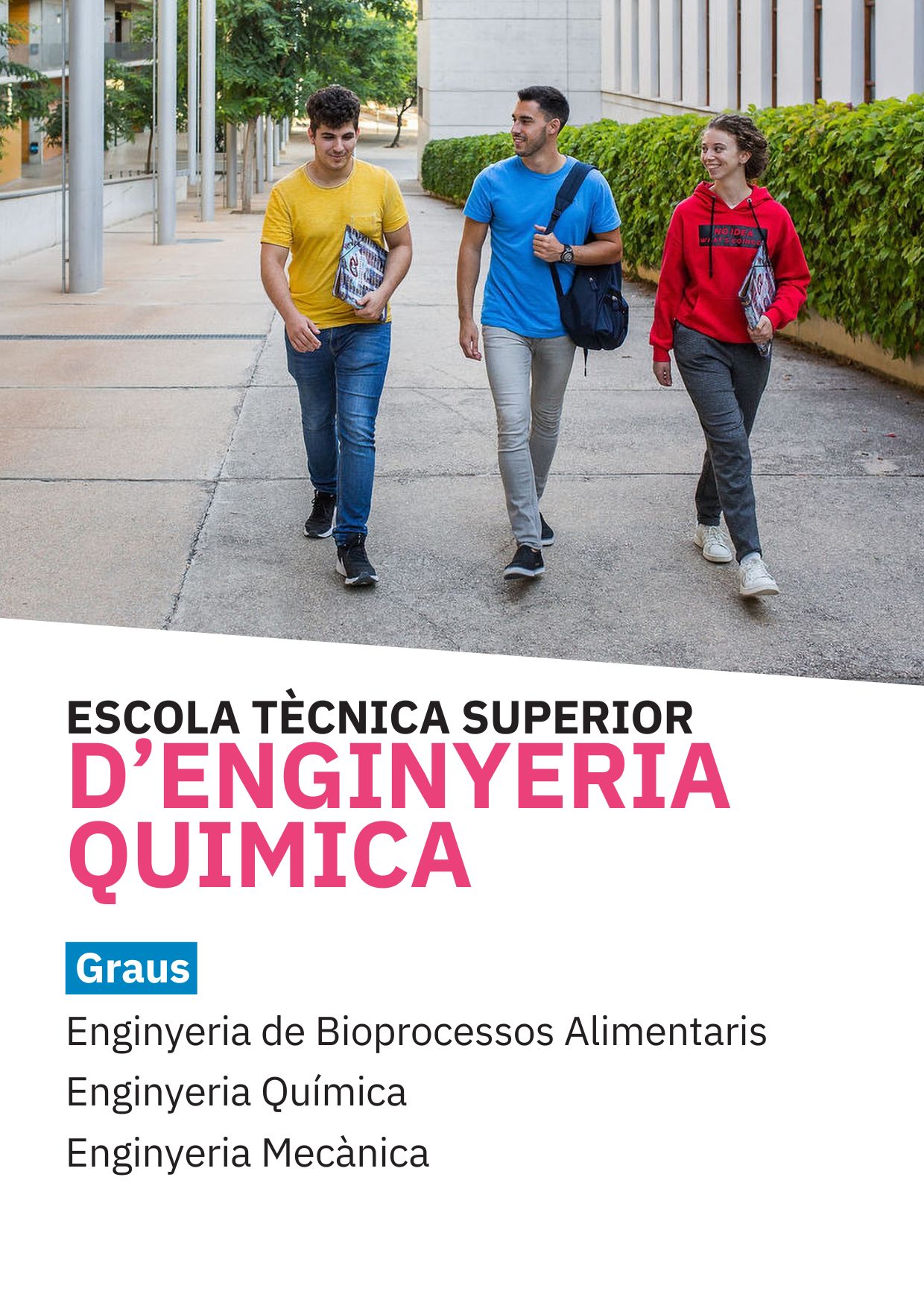portada oferta gaus escola tecnica superior d'enginyeria químca de la URV